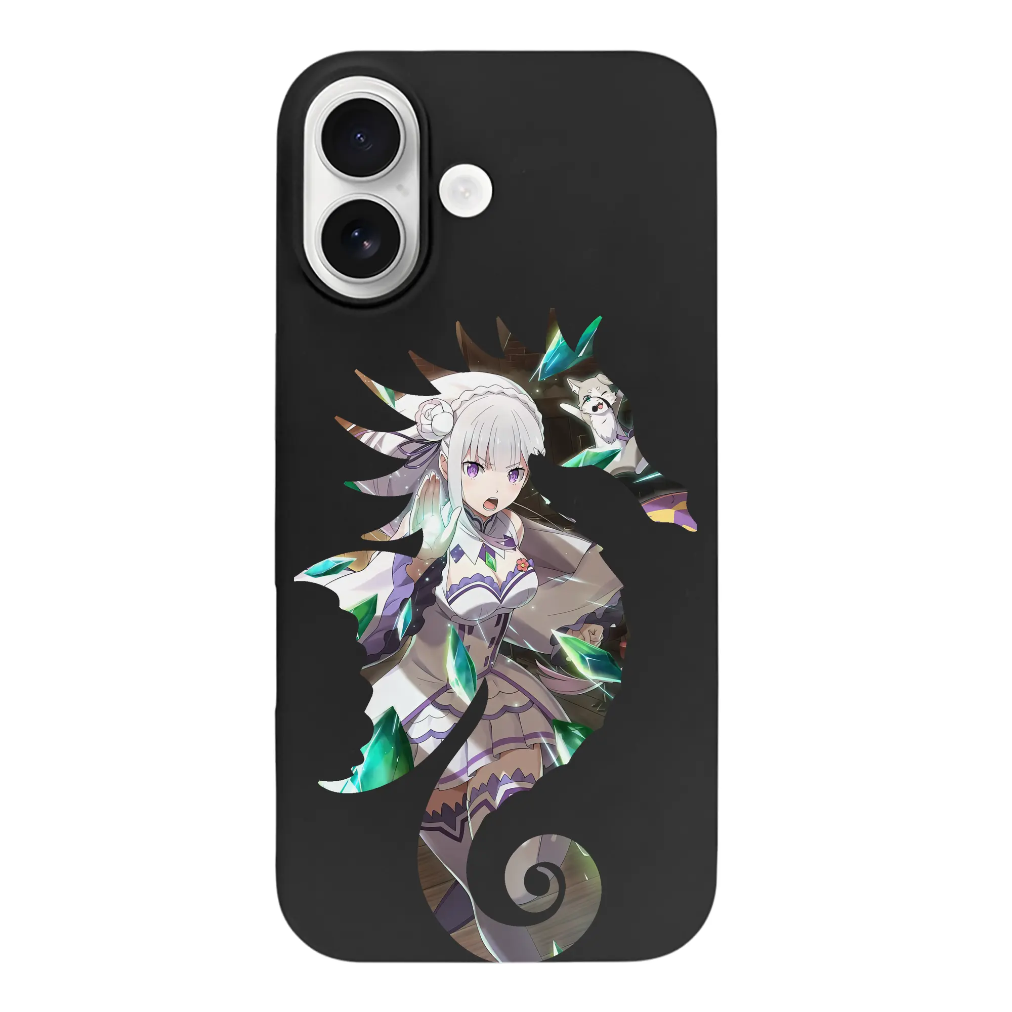 リゼロ グッズ エミリア - iPhone 17 シリーズ シリコンケース 薄型 耐衝撃 指紋防止 ソフトタッチカバー 精密フィット 傷防止 保護ケース iPhone 17/17 Air/17 Pro/17 Pro Max 対応